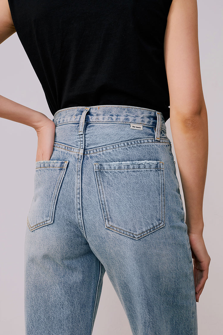 Angeles High Rise Baggy Jeans HJ103